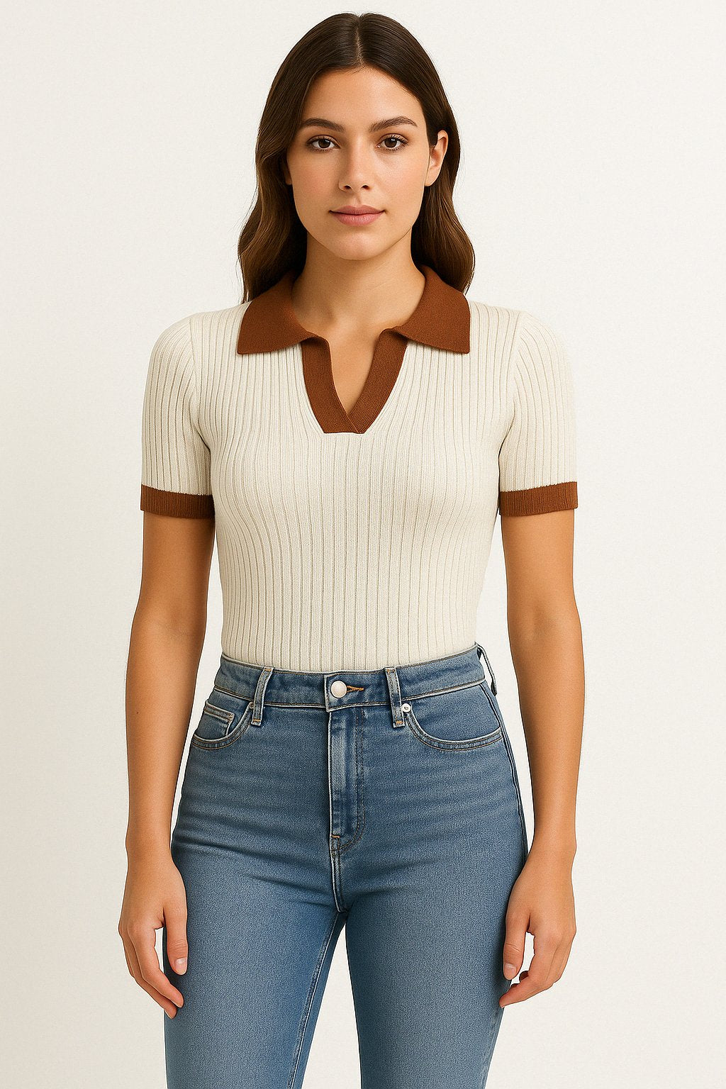 Argola | Layering Fitted Ribbed Fit Shirt