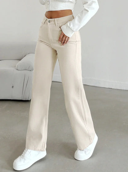 Aletta | Everyday High-Waist Straight-Leg Versatility Pants