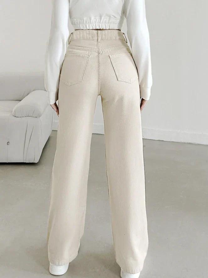 Aletta | Everyday High-Waist Straight-Leg Versatility Pants