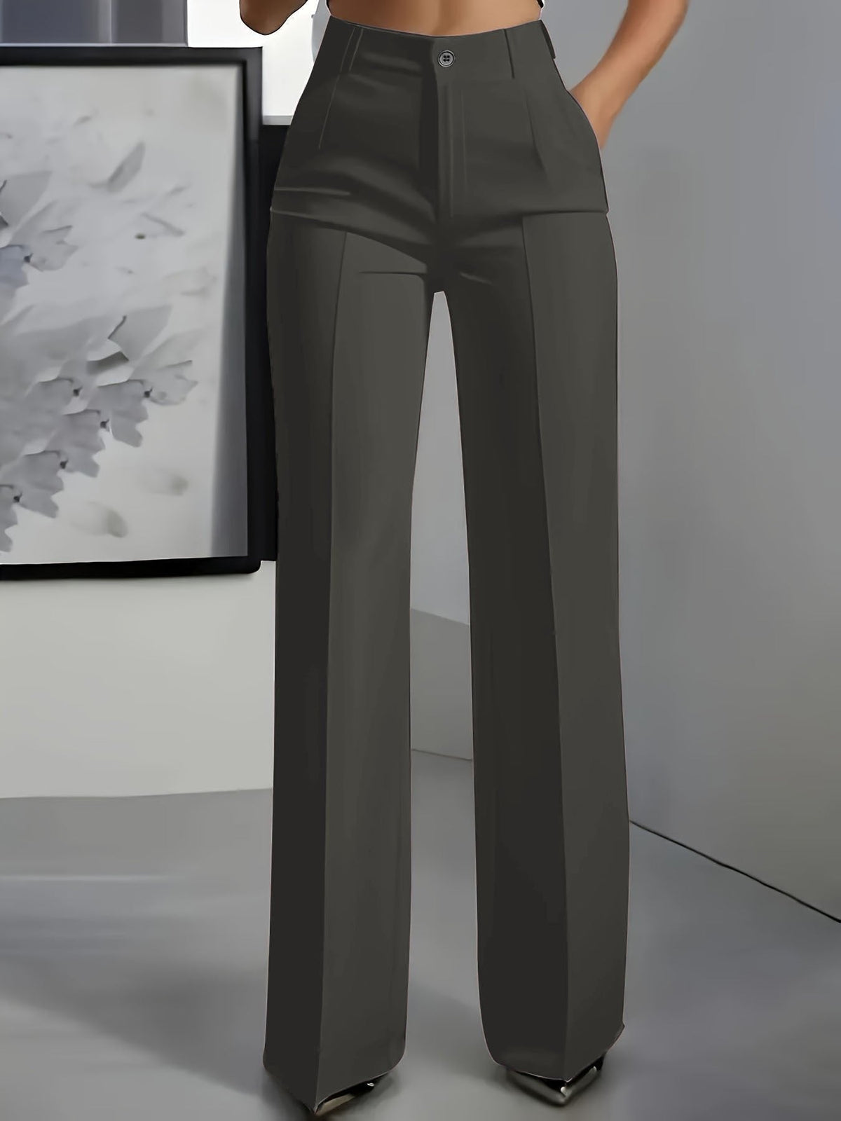 Aidamaria | Travel-Ready Wide-Leg High-Waist Shape Pants
