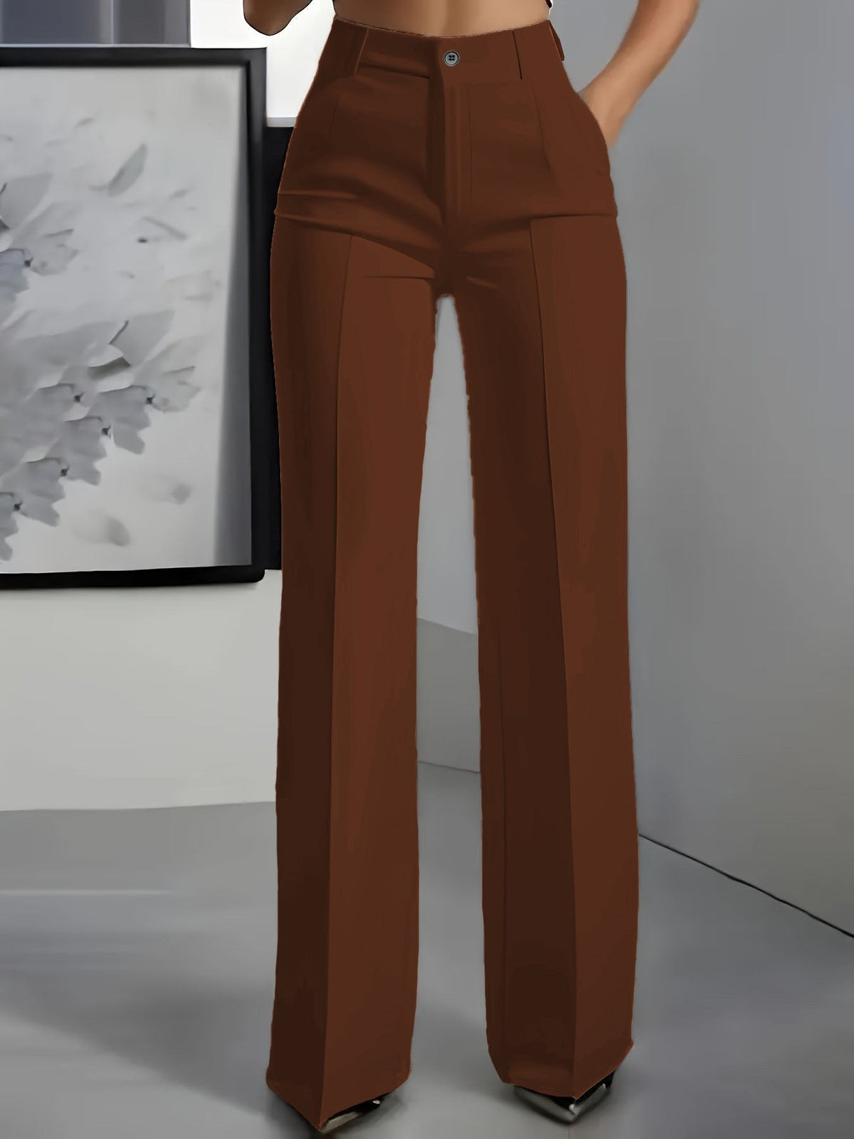 Aidamaria | Travel-Ready Wide-Leg High-Waist Shape Pants