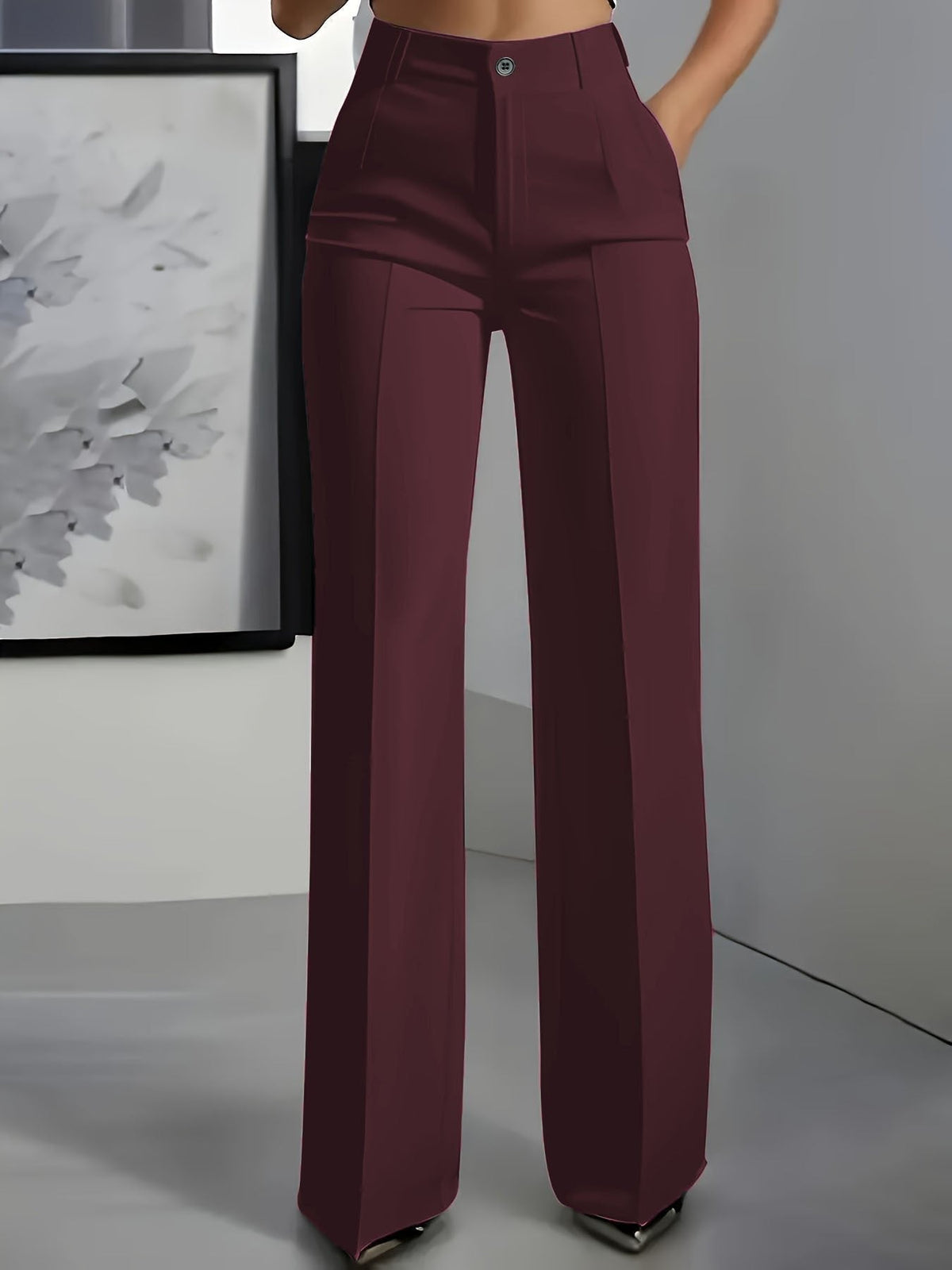 Aidamaria | Travel-Ready Wide-Leg High-Waist Shape Pants