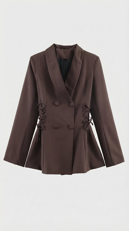 Giselle | City Side Lace-Up Tailoring Blazer