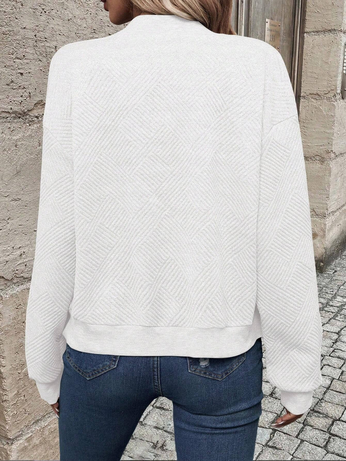 Estelle | Cold-Weather Textured Zip-Up Tailoring Jacket
