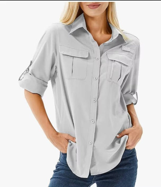 Antonida | Office-Ready UPF Roll-Up Fit Shirt
