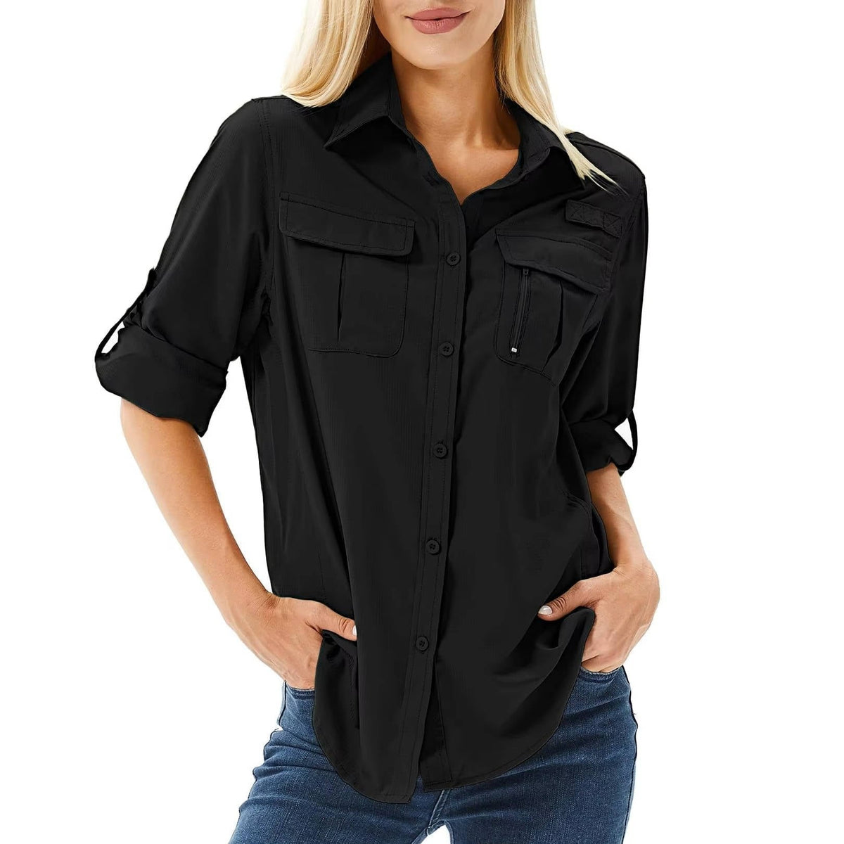 Antonida | Office-Ready UPF Roll-Up Fit Shirt