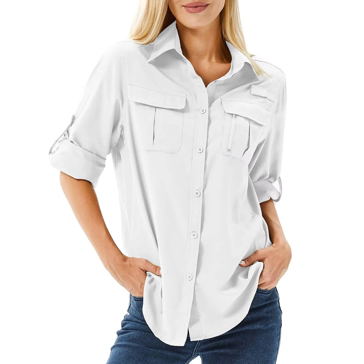Antonida | Office-Ready UPF Roll-Up Fit Shirt