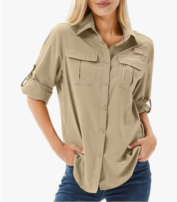 Antonida | Office-Ready UPF Roll-Up Fit Shirt