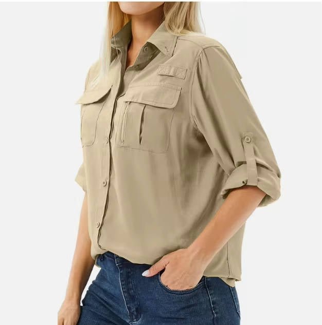 Antonida | Office-Ready UPF Roll-Up Fit Shirt