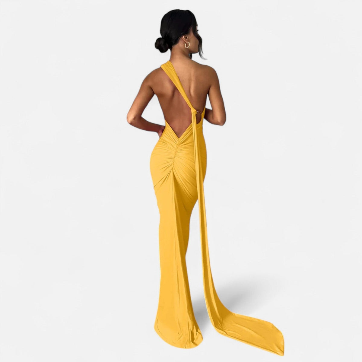Immacolina | Occasion-Ready Maxi One-Shoulder Shape Dress
