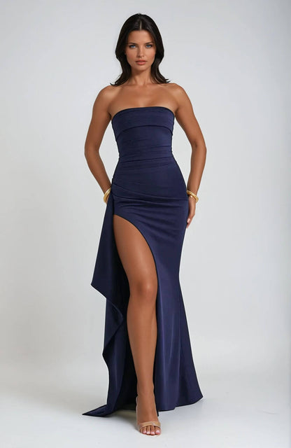 Alicia | Warm-Weather Strapless Maxi Cut Dress