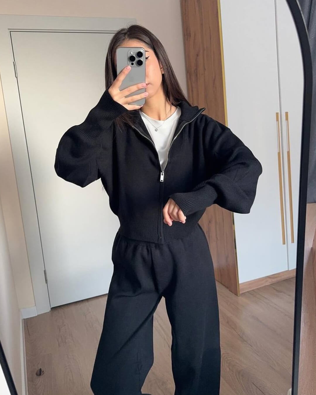 Juliette | Weekend Zip-Up Knit Ease Set
