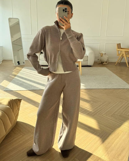 Juliette | Weekend Zip-Up Knit Ease Set